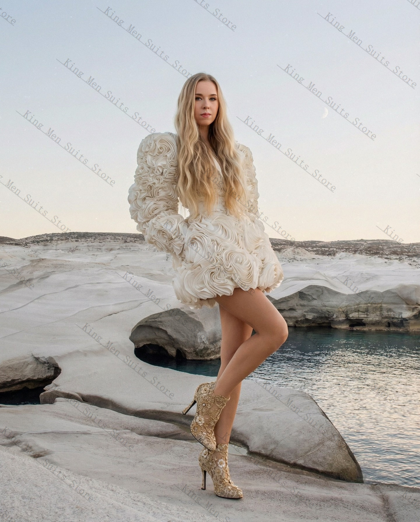 Ivory Women Suit 1 Pcs Blazer  - Women'S Formal Wear For A Wedding Guest reseña y precio