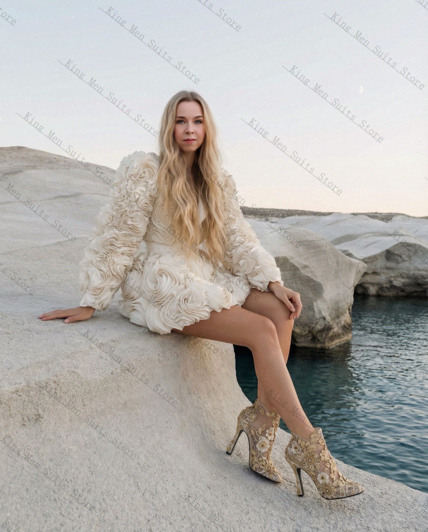 Ivory Women Suit 1 Pcs Blazer  - Women'S Formal Wear For A Wedding Guest reseña y precio