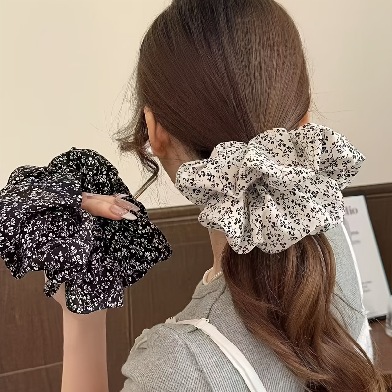 1Pc Elegant Floral Scrunchie,  - Formal Wear Hairstyles For Women reseña y precio