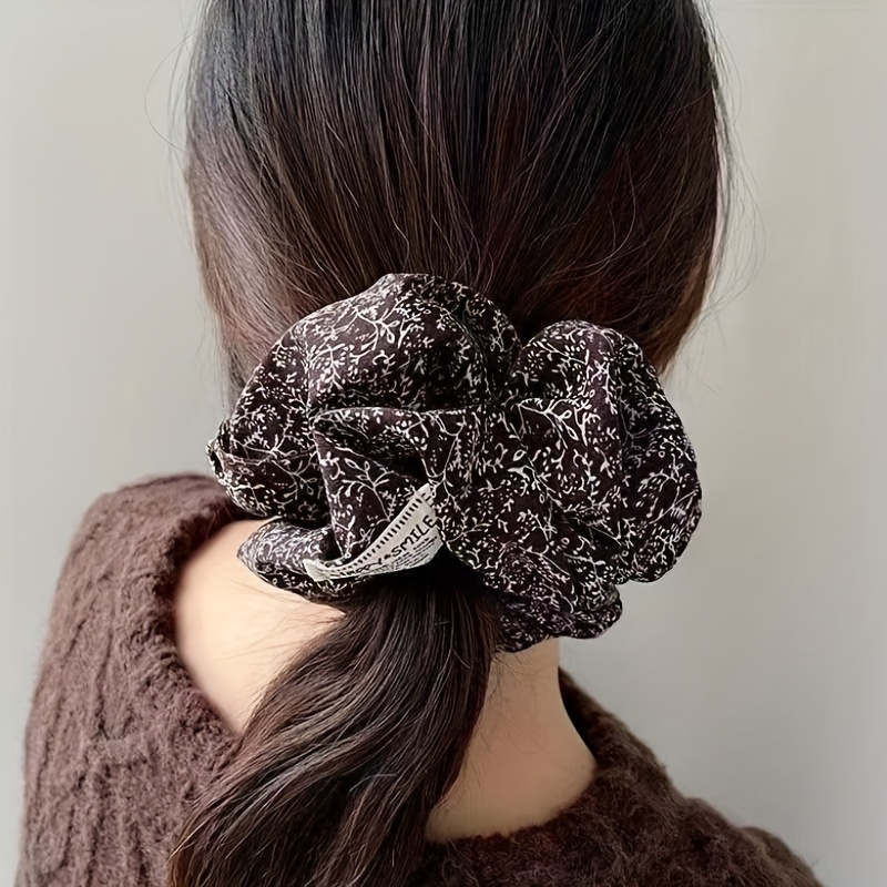 1Pc Elegant Floral Scrunchie,  - Formal Wear Hairstyles For Women reseña y precio