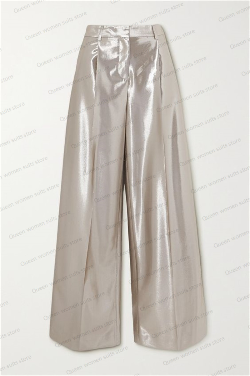 Shiny Satin Wedding Women Suit - Women Formal Wear Blazer Set reseña y precio
