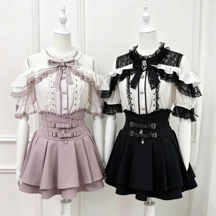 Japanese Lolita Blouse Women K - Women Formal Blouses For Evening Wear reseña y precio
