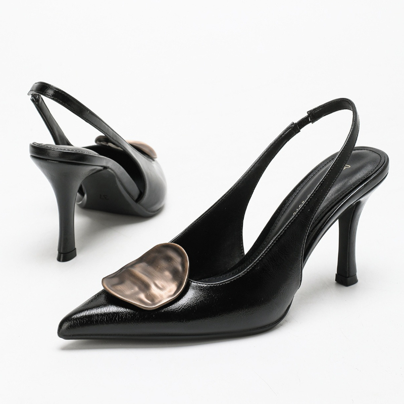 Elegant Backless High Heels fo - Slingback Heel Formal reseña y precio