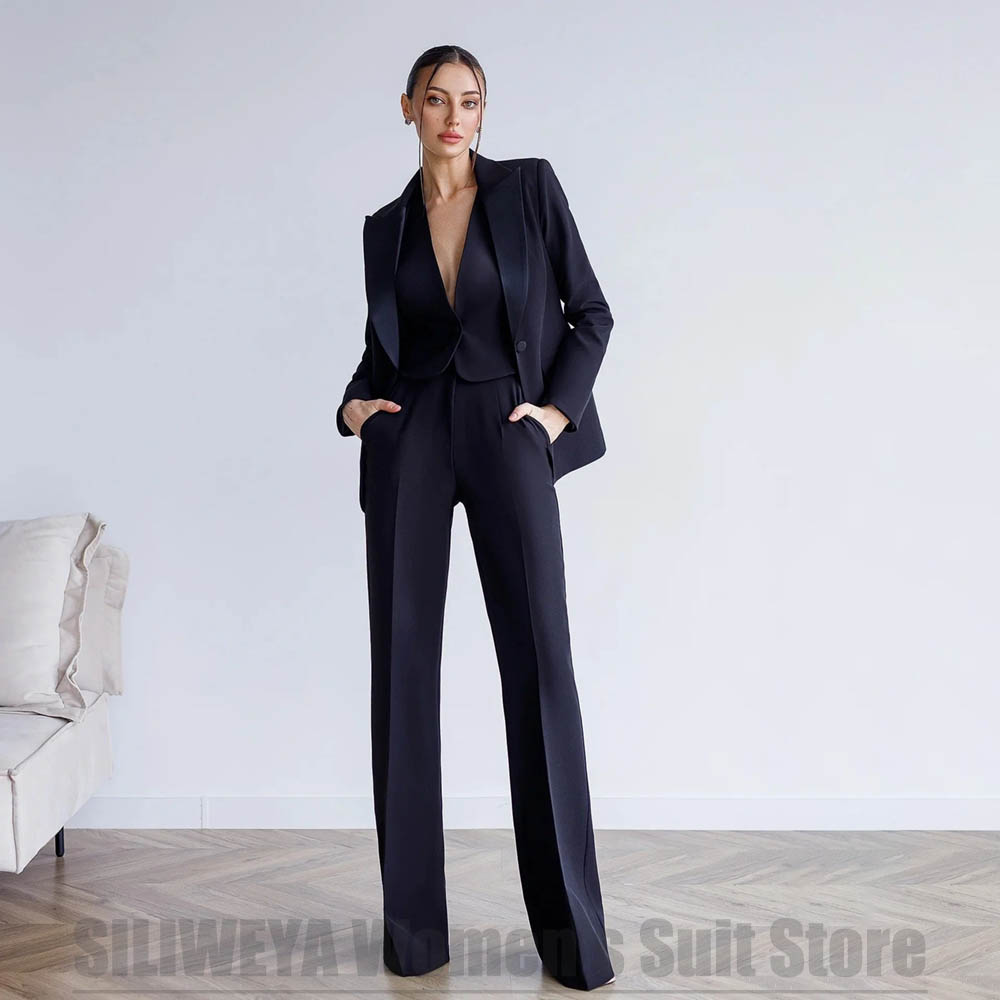 Women's 3 Piece Suit Blazer Ve - Women Formal Wear For Meeting reseña y precio