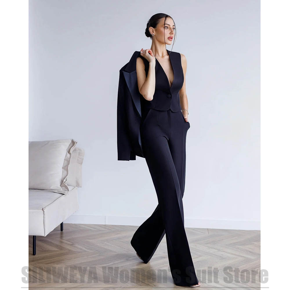 Women's 3 Piece Suit Blazer Ve - Women Formal Wear For Meeting reseña y precio
