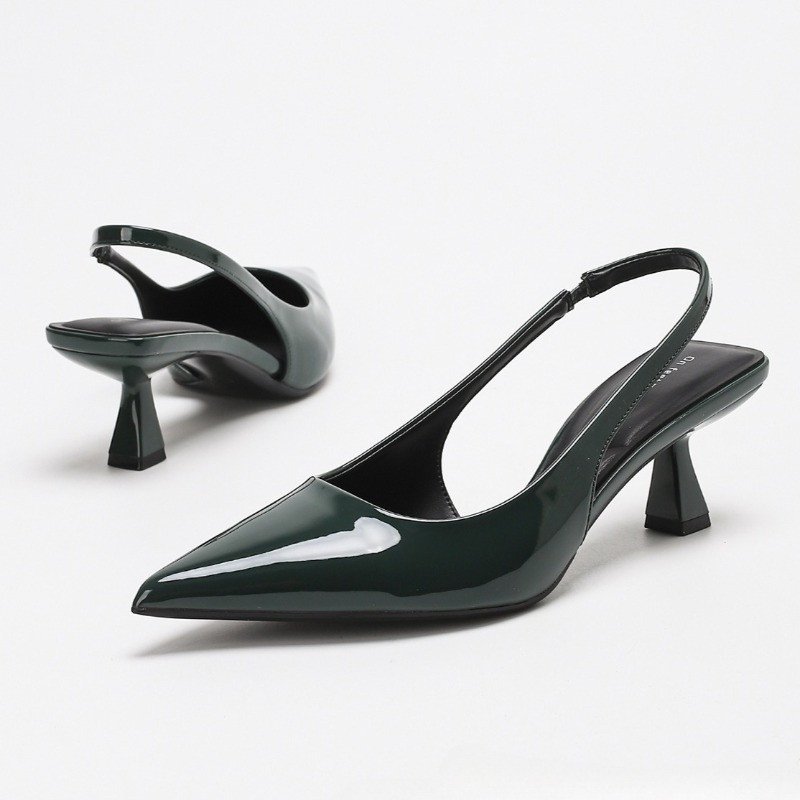 Elegant Backless High Heels Wo - Slingback Heel Formal reseña y precio