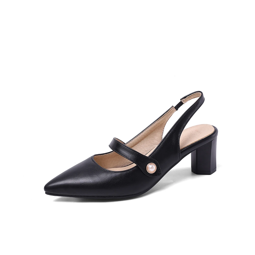 Summer New Elegant Beige Black - Slingback Heel Formal reseña y precio