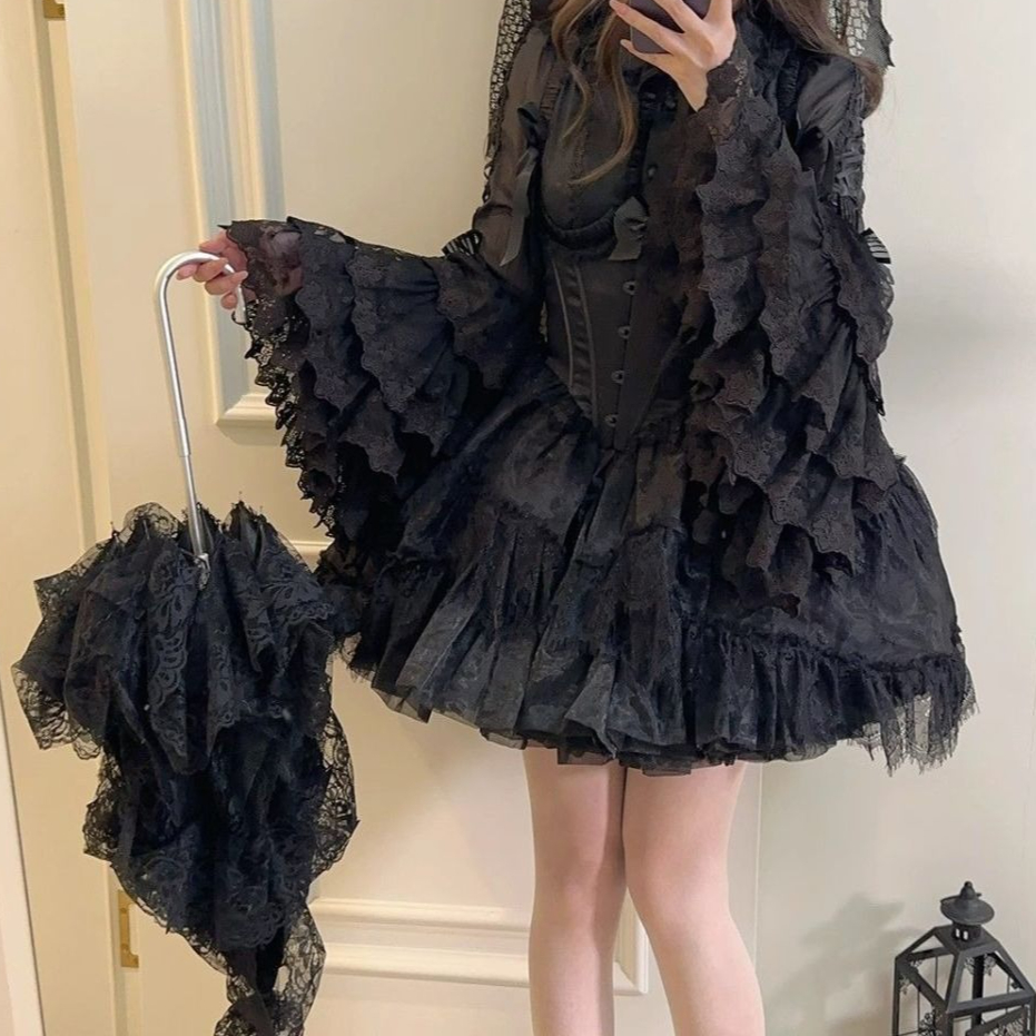 Sweet Lolita Blouse Lace Trim  - Women Formal Blouses For Evening Wear reseña y precio