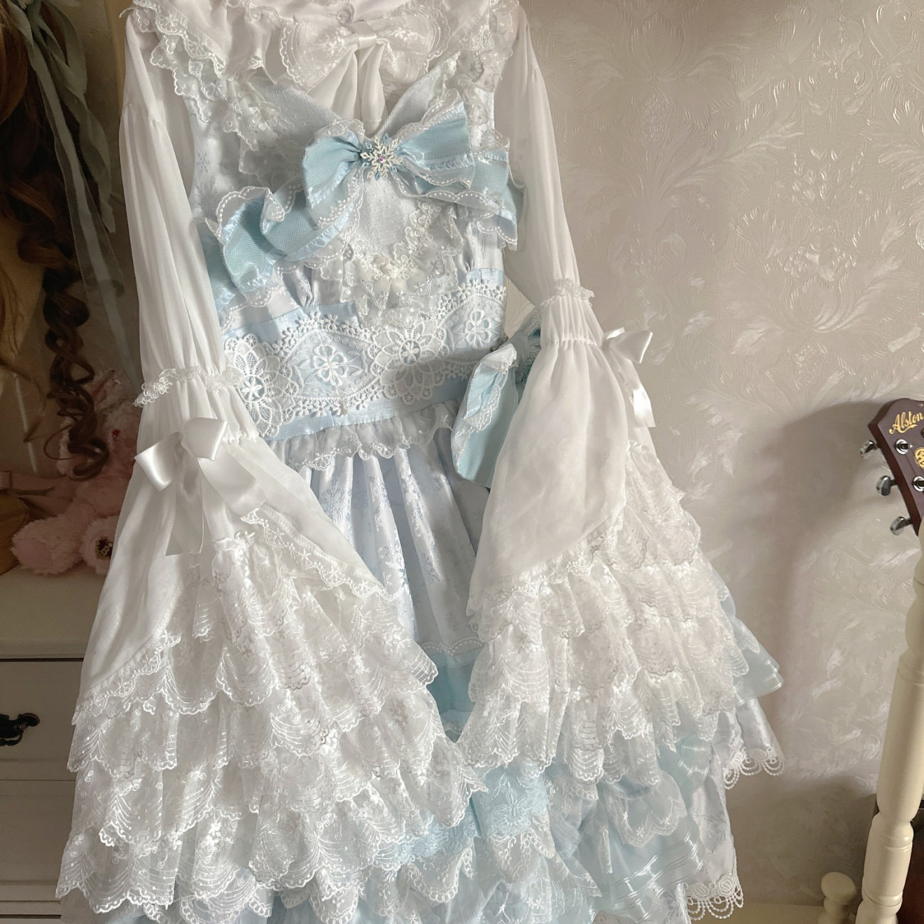 Kawaii Lolita Blouse Pearl But - Women Formal Blouses For Evening Wear reseña y precio
