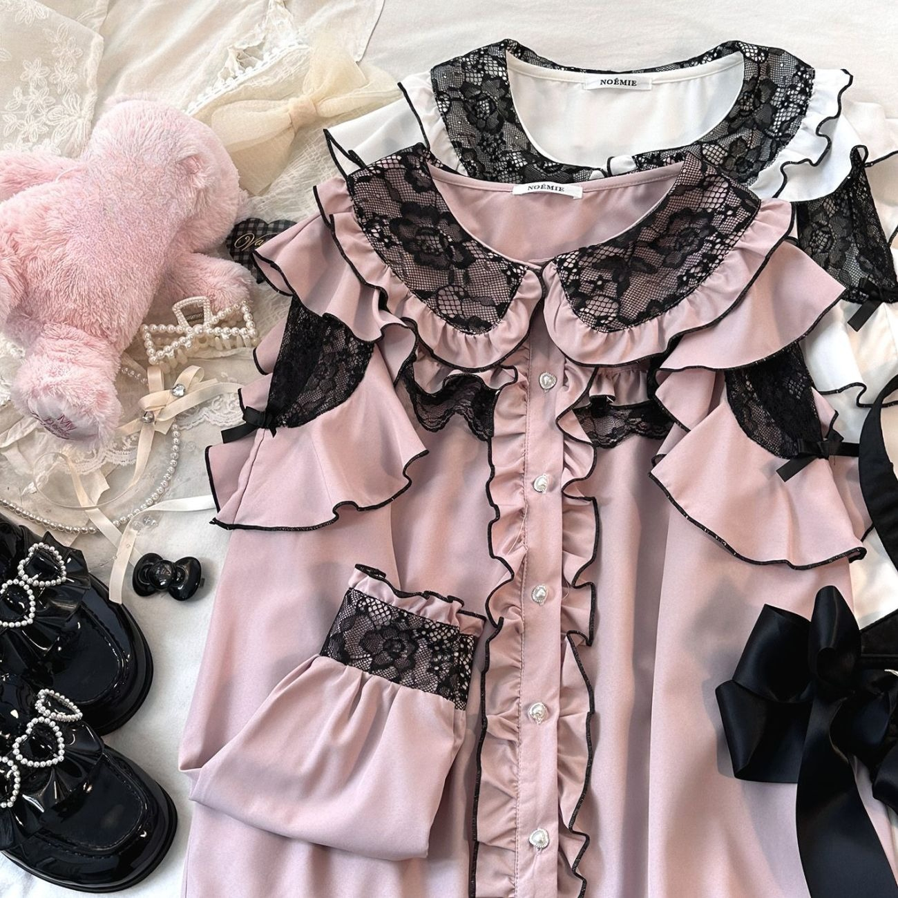 Kawaii Harajuku JK Women Bow L - Women Formal Blouses For Evening Wear reseña y precio