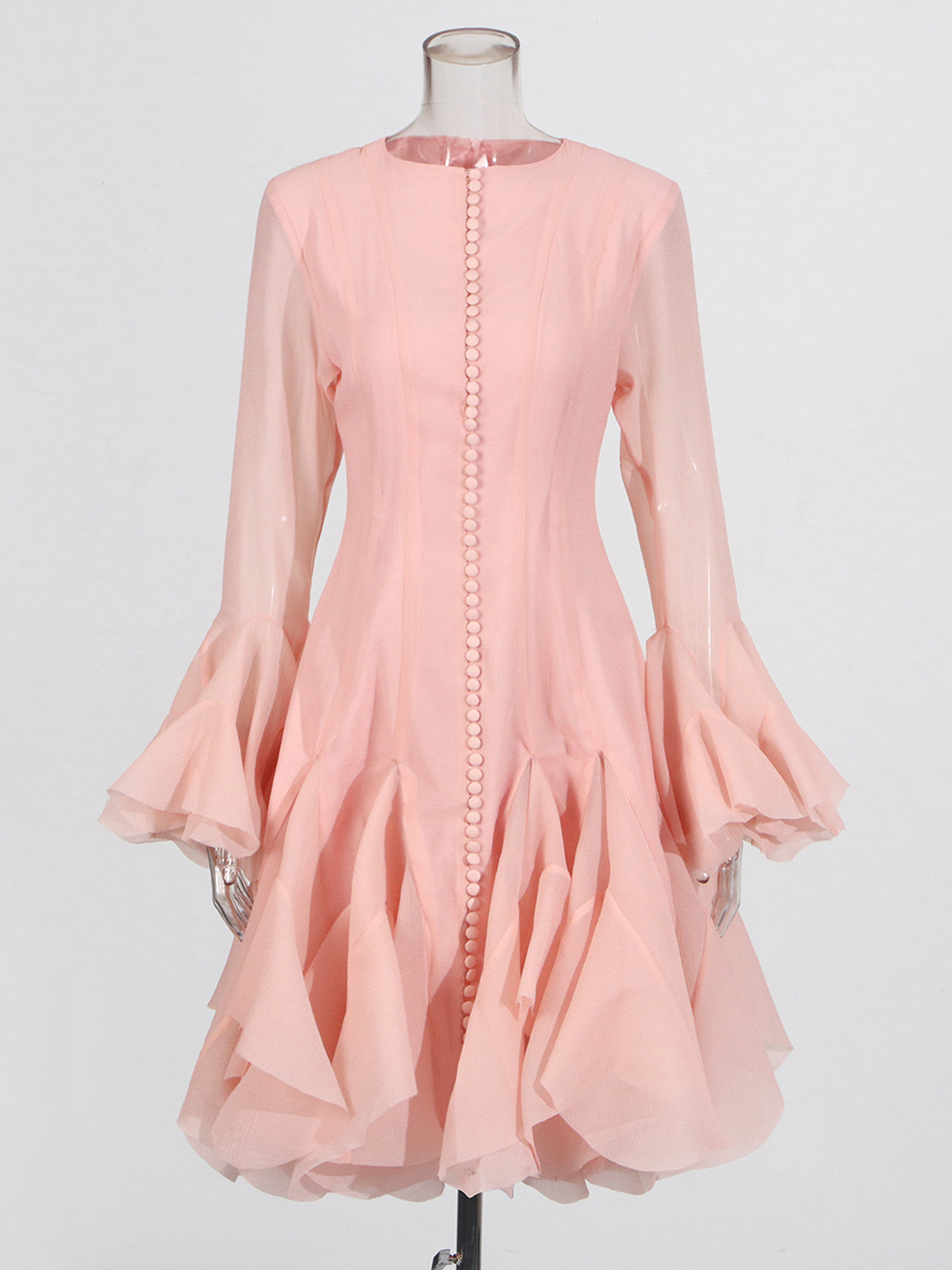 TWOTWINSTYLE Pink Patchwork Ru - Women Formal Wear Zara reseña y precio