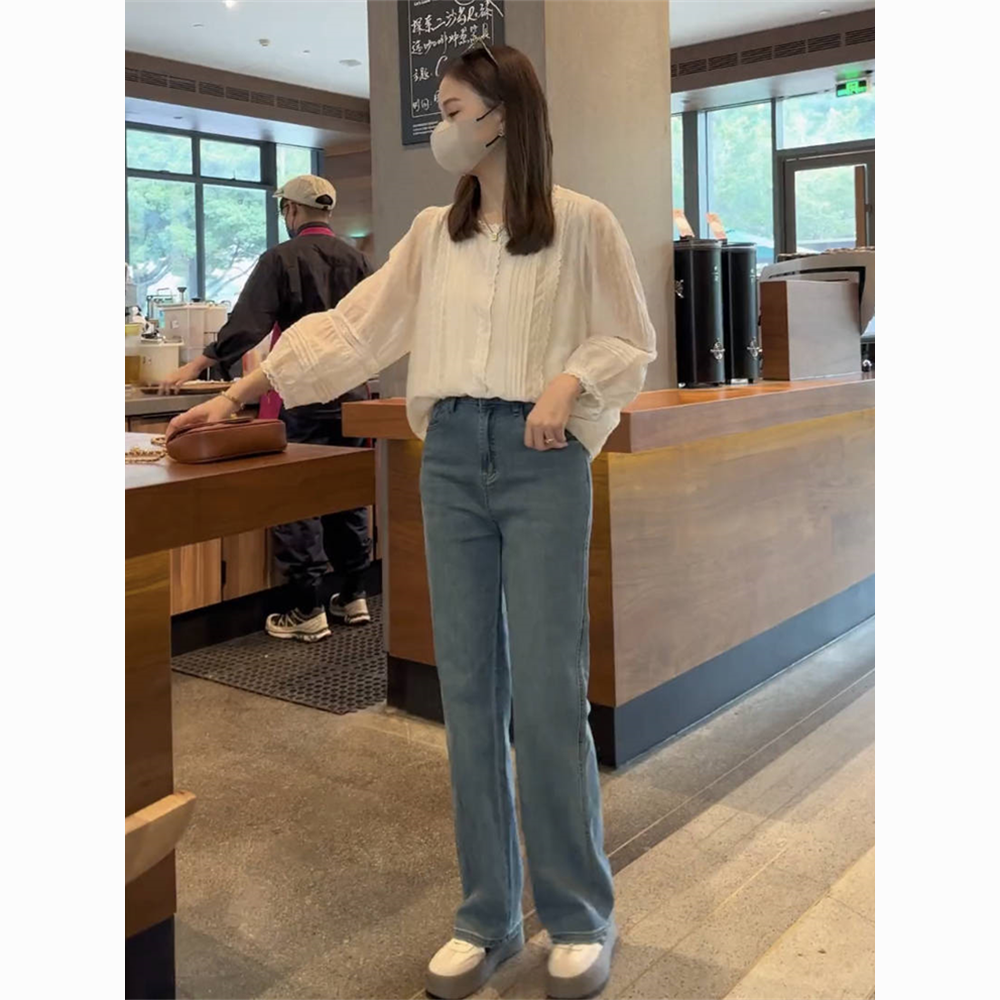Long Sleeve Shirts Womens Cott - Women Formal Blouses For Evening Wear reseña y precio
